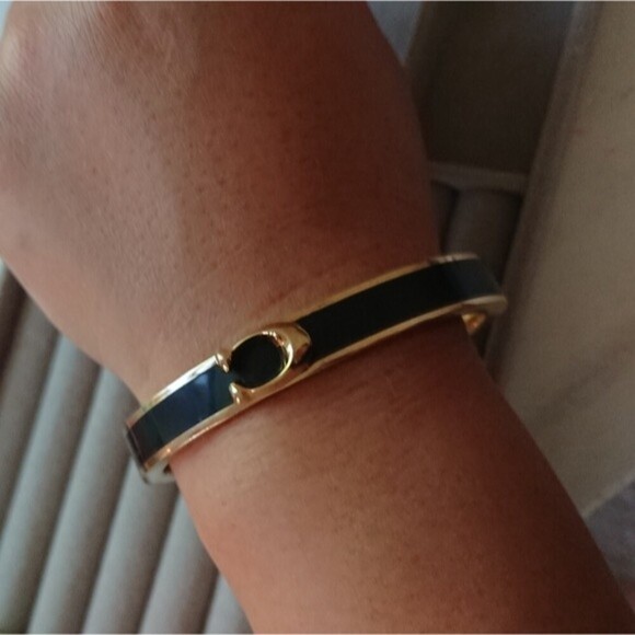 COACH Logo Bangle Bracelet - Picture 3 of 12